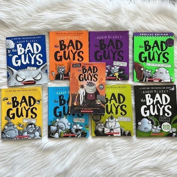 9 pcs set of Bad Guys Books for kids - Picture 1 of 14